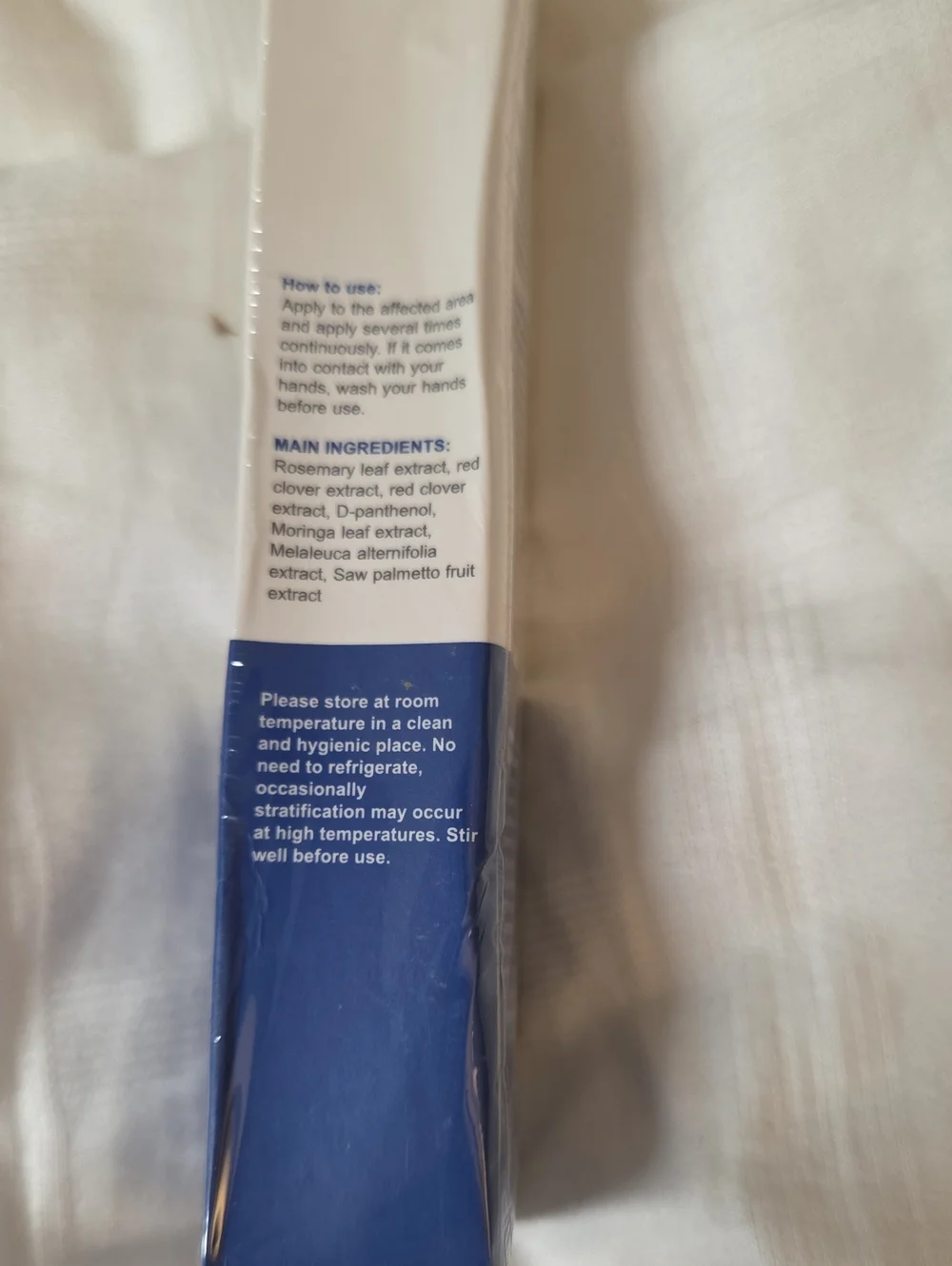 BE Bodywise Hair Growth Serum Roll-On - White & Navy